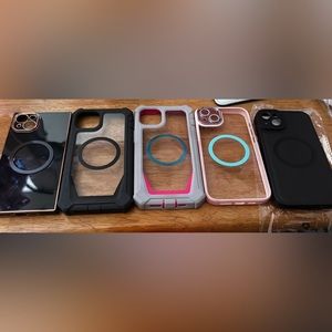 5- iPhone 14 plus MagSafe cases- various brands (will separate let me know)
